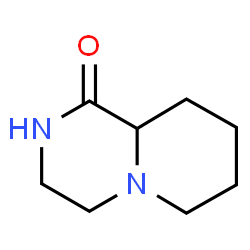 ChemSpider 2D Image | octahydro-1H-pyrido[1,2-a]pyrazin-1-one | C8H14N2O