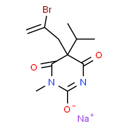ChemSpider 2D Image | Eunarcon | C11H14BrN2NaO3