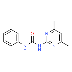 ChemSpider 2D Image | 1-(4,6-Dimethyl-2-pyrimidinyl)-3-phenylurea | C13H14N4O