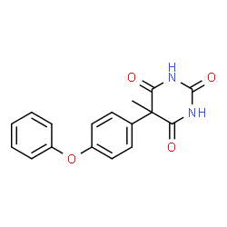 ChemSpider 2D Image | 5-METHYL-5-(4-PHENOXY-PHENYL)-PYRIMIDINE-2,4,6-TRIONE | C17H14N2O4