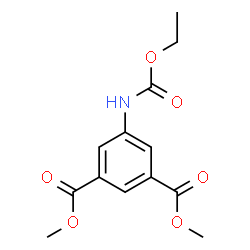 ChemSpider 2D Image | Dimethyl 5-[(ethoxycarbonyl)amino]isophthalate | C13H15NO6