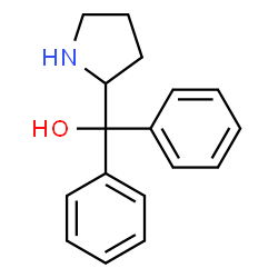 ChemSpider 2D Image | Diphenylprolinol | C17H19NO