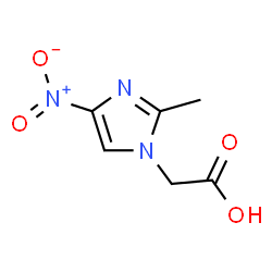 ChemSpider 2D Image | (2-Methyl-4-nitro-1H-imidazol-1-yl)acetic acid | C6H7N3O4