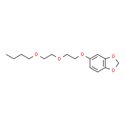 ChemSpider 2D Image | 5-[2-(2-Butoxyethoxy)ethoxy]-1,3-benzodioxole | C15H22O5