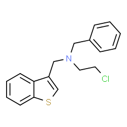 ChemSpider 2D Image | N-(1-Benzothiophen-3-ylmethyl)-N-benzyl-2-chloroethanamine | C18H18ClNS