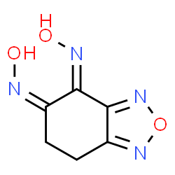 ChemSpider 2D Image | (4E,5Z)-N,N'-Dihydroxy-6,7-dihydro-2,1,3-benzoxadiazole-4,5-diimine | C6H6N4O3
