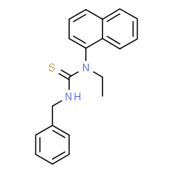 ChemSpider 2D Image | 3-Benzyl-1-ethyl-1-(1-naphthyl)thiourea | C20H20N2S