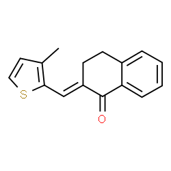 ChemSpider 2D Image | (2E)-2-[(3-Methyl-2-thienyl)methylene]-3,4-dihydro-1(2H)-naphthalenone | C16H14OS
