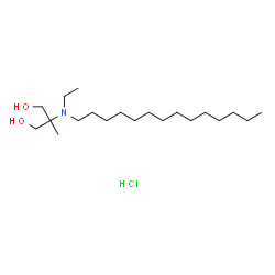 ChemSpider 2D Image | 2-[Ethyl(tetradecyl)amino]-2-methyl-1,3-propanediol hydrochloride (1:1) | C20H44ClNO2