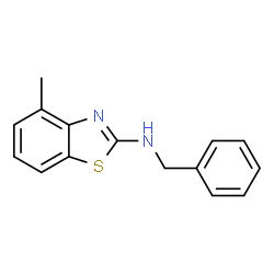 ChemSpider 2D Image | Benzyl-(4-methyl-benzothiazol-2-yl)-amine | C15H14N2S