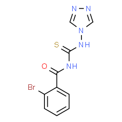 ChemSpider 2D Image | 2-Bromo-N-(4H-1,2,4-triazol-4-ylcarbamothioyl)benzamide | C10H8BrN5OS