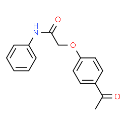 ChemSpider 2D Image | 2-(4-Acetylphenoxy)-N-phenylacetamide | C16H15NO3