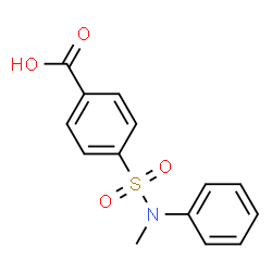 ChemSpider 2D Image | 4-[Methyl(phenyl)sulfamoyl]benzoic acid | C14H13NO4S