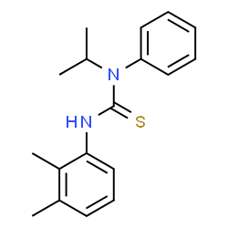 ChemSpider 2D Image | 3-(2,3-Dimethylphenyl)-1-isopropyl-1-phenylthiourea | C18H22N2S