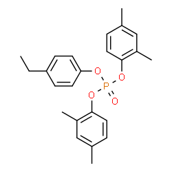 ChemSpider 2D Image | Bis(2,4-dimethylphenyl) 4-ethylphenyl phosphate | C24H27O4P