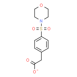 ChemSpider 2D Image | [4-(4-Morpholinylsulfonyl)phenyl]acetate | C12H14NO5S