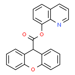 ChemSpider 2D Image | 8-Quinolinyl 9H-xanthene-9-carboxylate | C23H15NO3