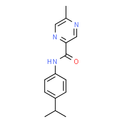 ChemSpider 2D Image | N-(4-Isopropylphenyl)-5-methyl-2-pyrazinecarboxamide | C15H17N3O