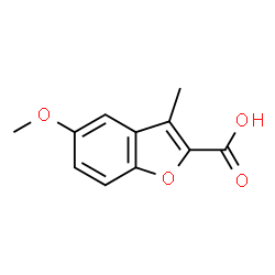 ChemSpider 2D Image | 5-methoxy-3-methylbenzofuran-2-carboxylic acid | C11H10O4