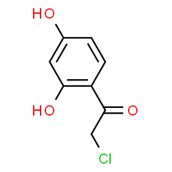 ChemSpider 2D Image | 2-Chloro-1-(2,4-dihydroxyphenyl)ethanone | C8H7ClO3