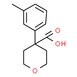 ChemSpider 2D Image | 4-(m-tolyl)tetrahydro-2H-pyran-4-carboxylic acid | C13H16O3