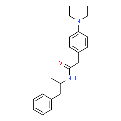 ChemSpider 2D Image | 2-[4-(Diethylamino)phenyl]-N-(1-phenyl-2-propanyl)acetamide | C21H28N2O