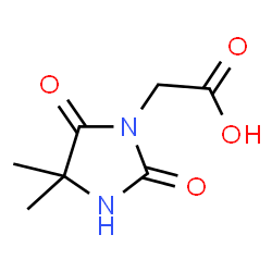 ChemSpider 2D Image | (4,4-Dimethyl-2,5-dioxo-1-imidazolidinyl)acetic acid | C7H10N2O4