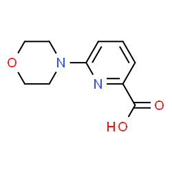 ChemSpider 2D Image | 6-morpholinopicolinic acid | C10H12N2O3