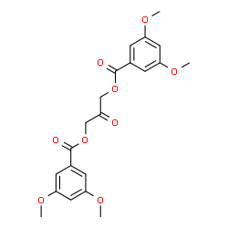 ChemSpider 2D Image | 2-Oxo-1,3-propanediyl bis(3,5-dimethoxybenzoate) | C21H22O9