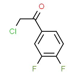 ChemSpider 2D Image | 2-Chloro-1-(3,4-difluorophenyl)ethanone | C8H5ClF2O