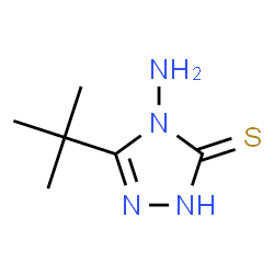 ChemSpider 2D Image | 4-AMINO-5-TERT-BUTYL-4H-1,2,4-TRIAZOLE-3-THIOL | C6H12N4S