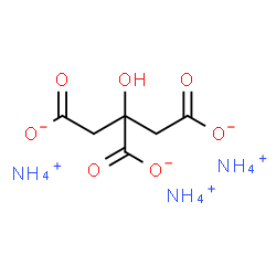 ChemSpider 2D Image | Ammonium citrate tribasic | C6H17N3O7