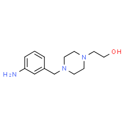 ChemSpider 2D Image | 2-[4-(3-Aminobenzyl)-1-piperazinyl]ethanol | C13H21N3O