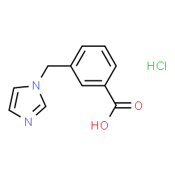 ChemSpider 2D Image | 3-Imidazol-1-ylmethyl-benzoic acid hydrochloride | C11H11ClN2O2