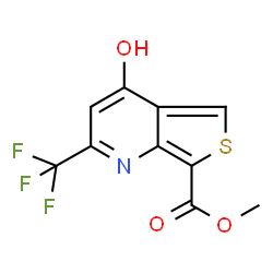 ChemSpider 2D Image | Methyl 4-hydroxy-2-(trifluoromethyl)thieno[3,4-b]pyridine-7-carboxylate | C10H6F3NO3S