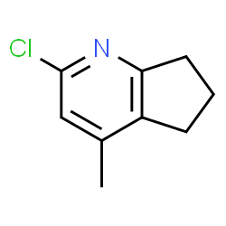 ChemSpider 2D Image | 2-chloro-4-methyl-5H,6H,7H-cyclopenta[b]pyridine | C9H10ClN
