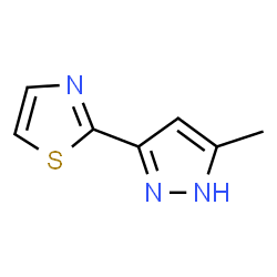 ChemSpider 2D Image | 2-(5-methyl-1H-pyrazol-3-yl)thiazole | C7H7N3S