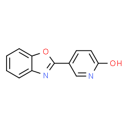 ChemSpider 2D Image | 5-(1,3-Benzoxazol-2-yl)-2-pyridinol | C12H8N2O2