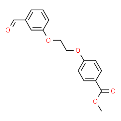 ChemSpider 2D Image | Methyl 4-[2-(3-formylphenoxy)ethoxy]benzoate | C17H16O5