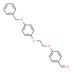 ChemSpider 2D Image | 4-{2-[4-(Benzyloxy)phenoxy]ethoxy}benzaldehyde | C22H20O4
