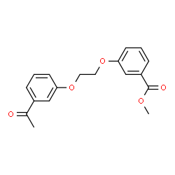 ChemSpider 2D Image | Methyl 3-[2-(3-acetylphenoxy)ethoxy]benzoate | C18H18O5