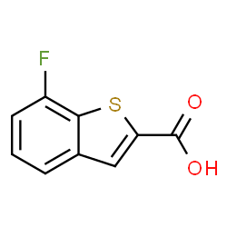 ChemSpider 2D Image | 7-Fluoro-1-benzothiophene-2-carboxylic acid | C9H5FO2S