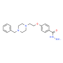 ChemSpider 2D Image | 4-(2-(4-benzylpiperazin-1-yl)ethoxy)benzohydrazide | C20H26N4O2