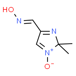 ChemSpider 2D Image | (E)-1-(2,2-Dimethyl-1-oxido-2H-imidazol-4-yl)-N-hydroxymethanimine | C6H9N3O2