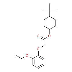 ChemSpider 2D Image | 4-(2-Methyl-2-propanyl)cyclohexyl (2-ethoxyphenoxy)acetate | C20H30O4