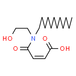 ChemSpider 2D Image | (2Z)-4-[Dodecyl(2-hydroxyethyl)amino]-4-oxo-2-butenoic acid | C18H33NO4