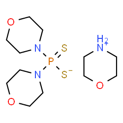 ChemSpider 2D Image | Morpholin-4-ium di-4-morpholinylphosphinodithioate | C12H26N3O3PS2