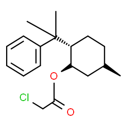 ChemSpider 2D Image | (1S,2S,5S)-5-Methyl-2-(2-phenyl-2-propanyl)cyclohexyl chloroacetate | C18H25ClO2