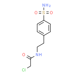 ChemSpider 2D Image | 2-Chloro-N-[2-(4-sulfamoylphenyl)ethyl]acetamide | C10H13ClN2O3S