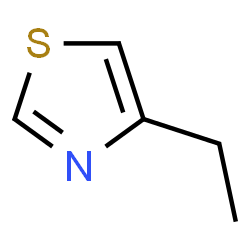 ChemSpider 2D Image | 4-Ethyl-1,3-thiazole | C5H7NS